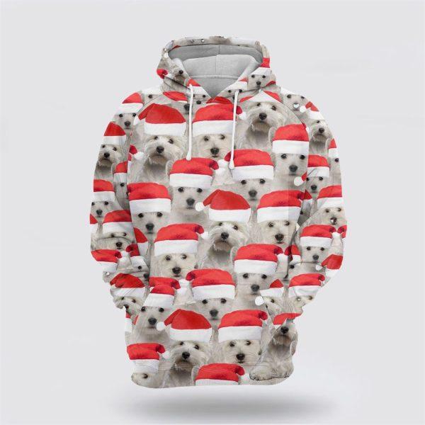 West Highland White Terrier Christmas Group All Over Print 3D Hoodie – Pet Lover Christmas Hoodie