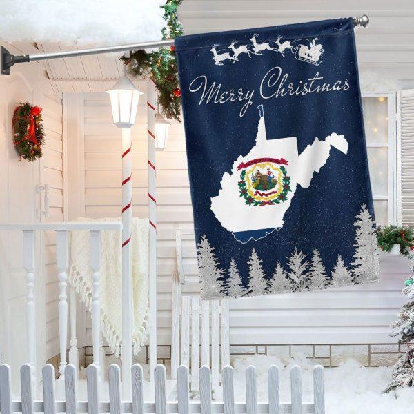 West Virginia Christmas Flag – Christmas Flag Outdoor Decoration
