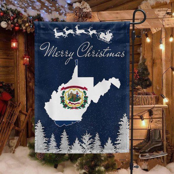 West Virginia Christmas Flag – Christmas Flag Outdoor Decoration