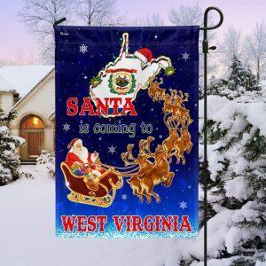 West Virginia Christmas Flag Santa Is Coming To West Virginia 3