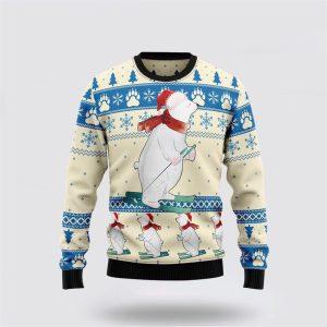 White Bear Funny Ugly Christmas Sweater –…