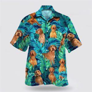 Wirehaired Vizsla Dog Leaves Tropic Pattern Hawaiian Shirt Dog Lover Hawaiian Shirts 1 l3ygdy.jpg