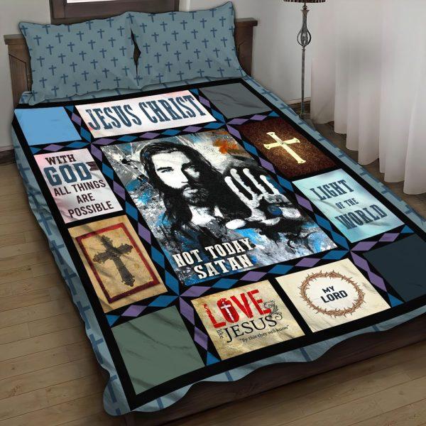 With God All Things Are Possible, Love Christian Quilt Bedding Set – Christian Gift For Believers
