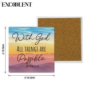 With God All Things Are Possible Matthew 1926 Stone Coasters Coasters Gifts For Christian 4 lfpx4v.jpg