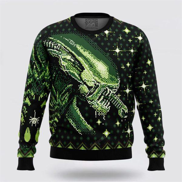 Xenomorph Alien Christmas Sweater – Christmas Gifts For Frends