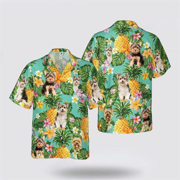 Yorkshire On The Flower BananaTropic Background Hawaiian Shirt – Pet Lover Hawaiian Shirts