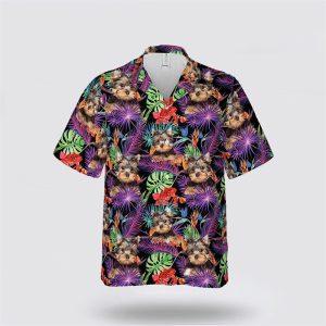 Yorkshire Terrier Dog On The Tropic Background Hawaiin Shirt Gift For Pet Lover 3 darxym.jpg