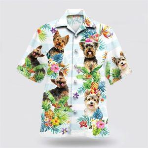 Yorkshire Terrier Dog Pineapple Flower Pattern Hawaiian…