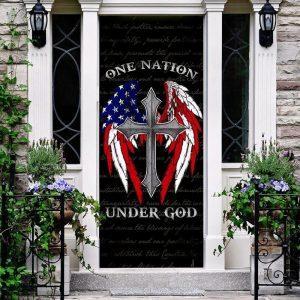 American Christian Cross Door Cover One Nation Under God Door Cover Gift For Christian 2 ckq1o7.jpg
