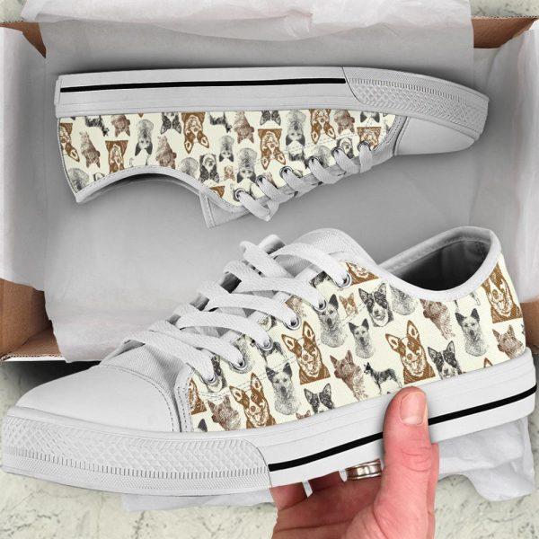 Australian Cattle Dog Low Top Shoes, Gift For Dog Lover