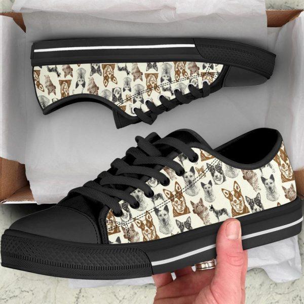 Australian Cattle Dog Low Top Shoes, Gift For Dog Lover