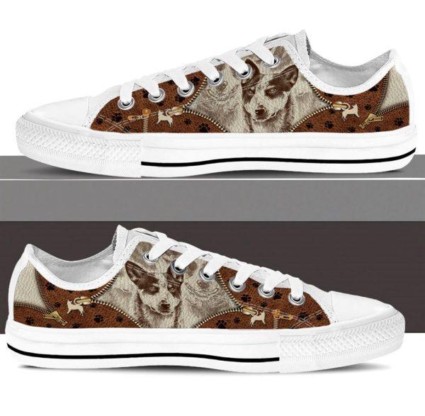 Australian Cattle Dog Low Top Shoes Low Top Sneaker, Gift For Dog Lover