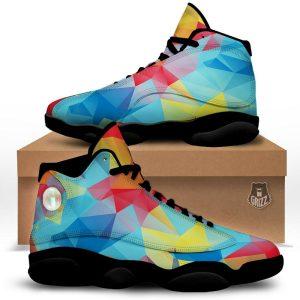 Autism Basketball Shoes, Abstract Colorful Autism Awareness Print Basketball Shoes, Autism Shoes, Autism Awareness Shoes