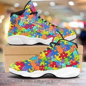 Autism Basketball Shoes, Autism You Will Never Walk Alone Basketball Shoes, Autism Shoes, Autism Awareness Shoes