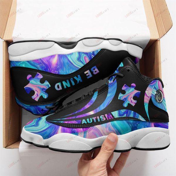Autism Basketball Shoes, Hologram Holographic Puzzle Autism Basketball Shoes, Autism Shoes, Autism Awareness Shoes