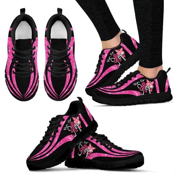 Breast Cancer Shoes, Breast Cancer Shoes Run For Hope Sneaker Walking Shoes, Breast Cancer Sneakers