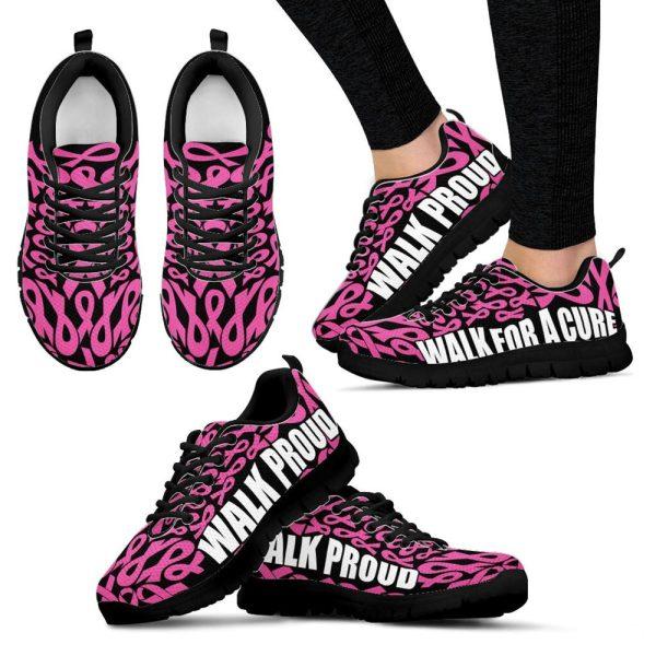 Breast Cancer Shoes, Breast Cancer Shoes Walk For A Cure Sneaker Walking Shoes, Breast Cancer Sneakers