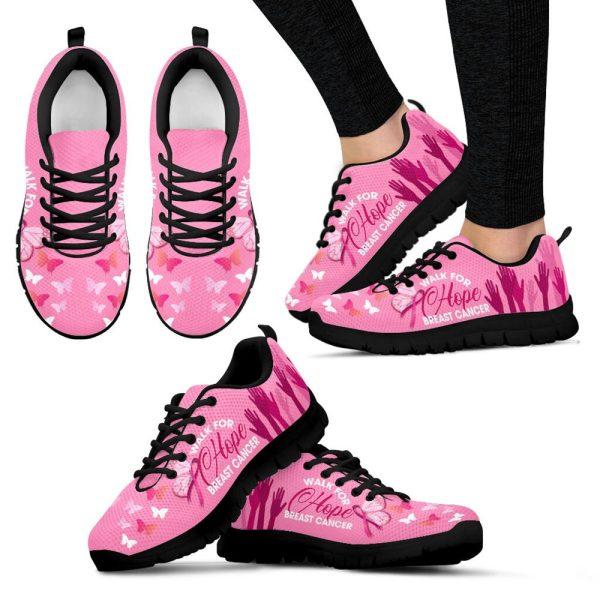 Breast Cancer Shoes, Breast Cancer Shoes Walk For Hope Sneaker Walking Shoes, Pink Breast Cancer Awareness Sneakers