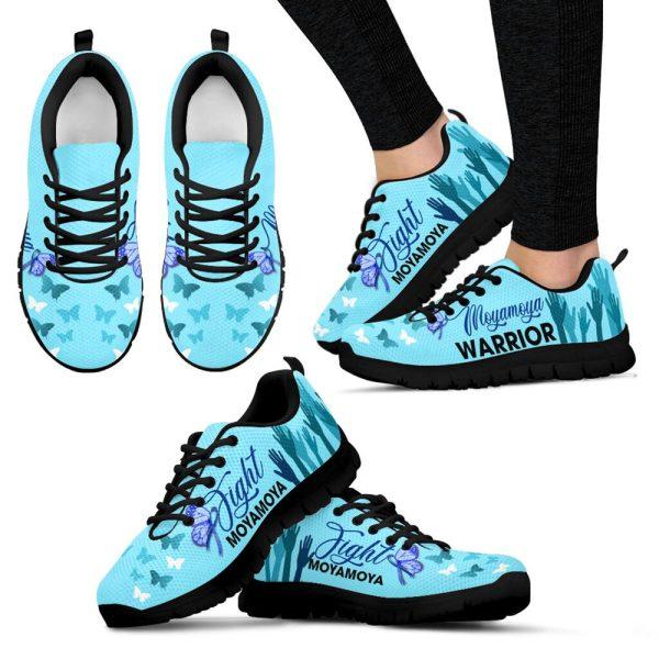 Breast Cancer Shoes, Fight Moyamoya Shoes Hand Sneaker Walking Shoes, Breast Cancer Sneakers
