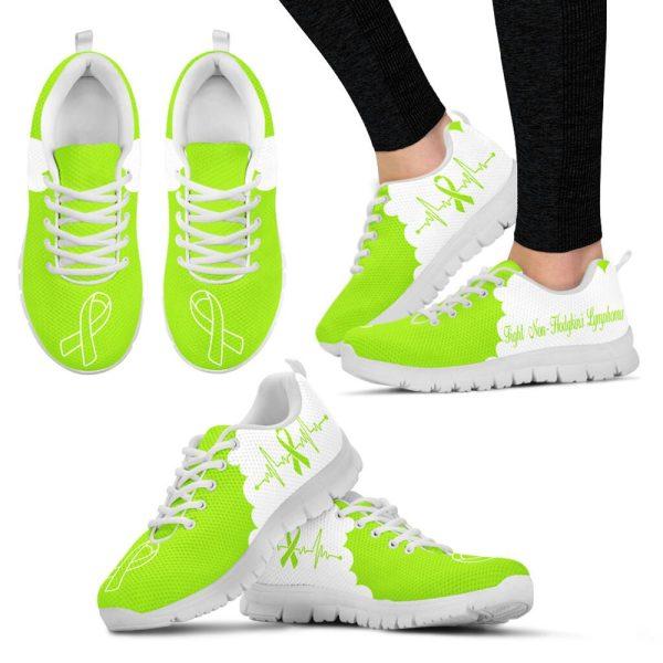 Breast Cancer Shoes, Fight Non Hodgkin’s Lymphoma Shoes Cloudy Sneaker Walking Shoes, Breast Cancer Sneakers