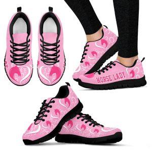 Breast Cancer Shoes, Horse Lady Shoes Heart…