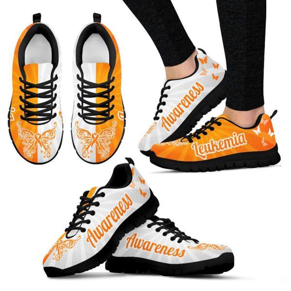 Breast Cancer Shoes, Leukemia 2 Color Shoes Sneaker Walking Shoes Malalan, Breast Cancer Sneakers