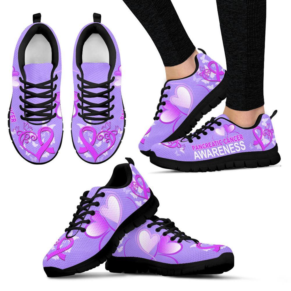 Breast Cancer Shoes, Pancreatic Cancer Shoes Awareness Heart Sneaker Walking Shoes, Breast Cancer Sneakers Breast Cancer Shoes, Pancreatic Cancer Shoes Awareness Heart Sneaker Walking Shoes, Breast Cancer Sneakers