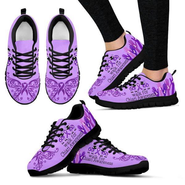 Breast Cancer Shoes, Walk For Chiari Awareness Shoes Sneaker Walking Shoes, Breast Cancer Sneakers