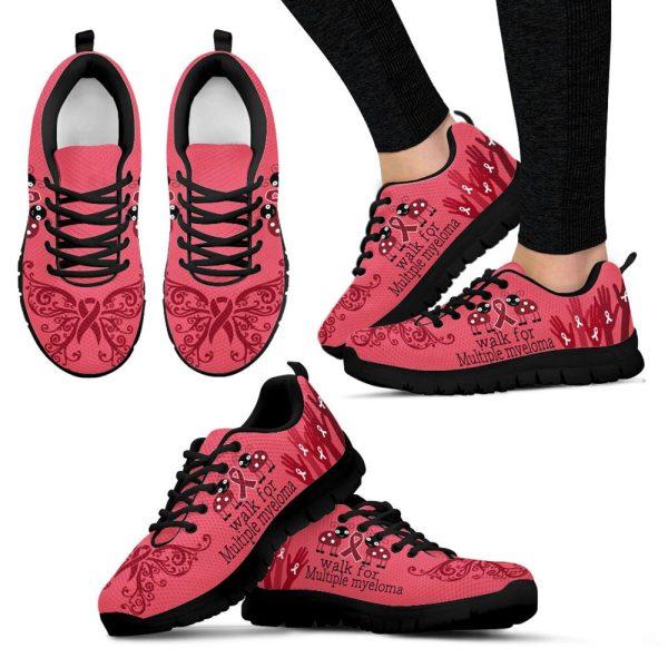 Breast Cancer Shoes, Walk For Multiple Myeloma Shoes Sneaker Walking Shoes, Breast Cancer Sneakers