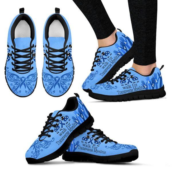 Breast Cancer Shoes, Walk For Transverse Myelitis Shoes Sneaker Walking Shoes, Breast Cancer Sneakers