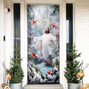 Be Still And Know That I Am God Jesus Christmas American Door Cover Gift For Christian 5 qliokn.jpg