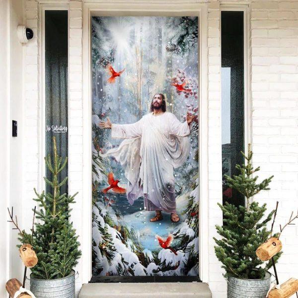 Be Still And Know That I Am God, Jesus Christmas American Door Cover, Gift For Christian