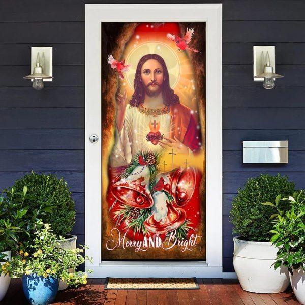 Beautiful Jesus Christ Door Cover, Christian Home Decor, Gift For Christian