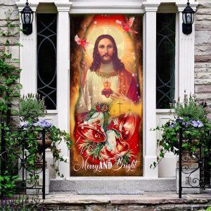 Beautiful Jesus Christ Door Cover Christian Home Decor Gift For Christian 2 grmca2.jpg