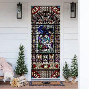 Birth Of Jesus Christ Door Cover Christian Home Decor Gift For Christian 5 sswohh.jpg