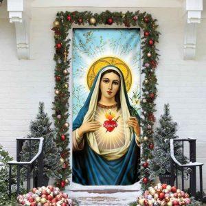 Blessed Virgin Mary Door Cover Christian Home Decor Gift For Christian 3 sze5af.jpg