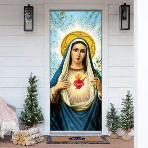 Blessed Virgin Mary Door Cover Christian Home Decor Gift For Christian 4 ey2sz0.jpg