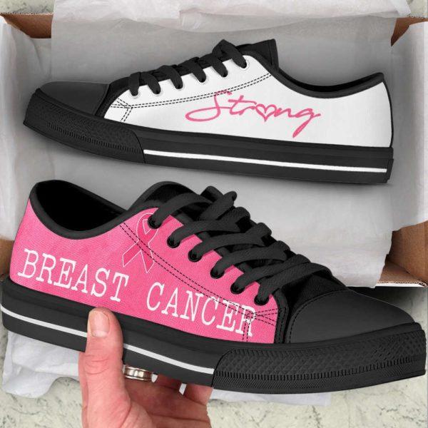 Breast Cancer Shoes Strong Low Top Shoes Canvas Shoes, Gift For Survious