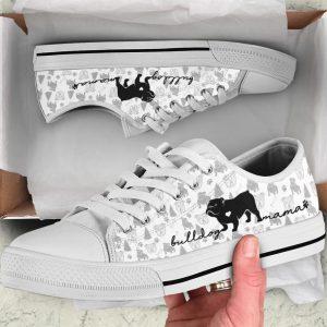 Bulldog Low Top Shoes, Gift For Dog…