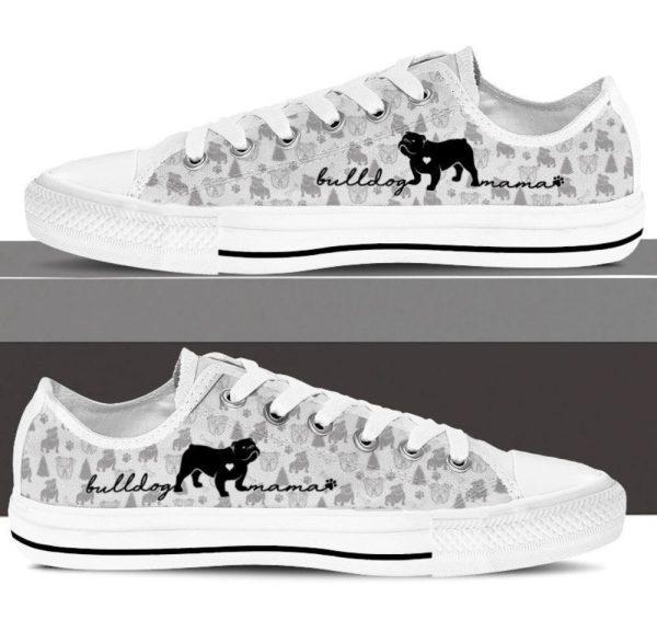 Bulldog Low Top Sneaker Shoes Step into Bulldog Style, Gift For Dog Lover