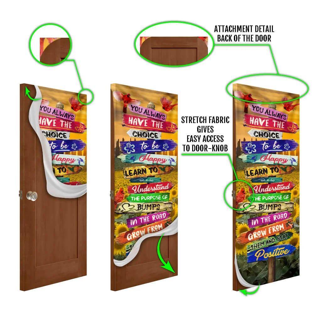 Cardinal Door Cover Bless This, Gift For Christian