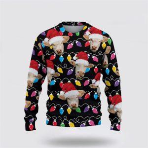 Charolais Christmas Ugly Sweater, Gifts For Farmers,…