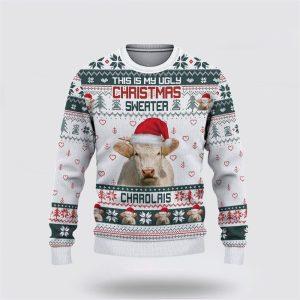 Charolais Green Merry Christmas Ugly Sweater, Gifts…