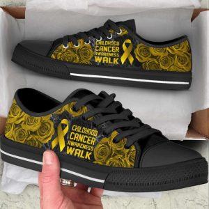 Childhood Cancer Shoes Awareness Walk Low Top…