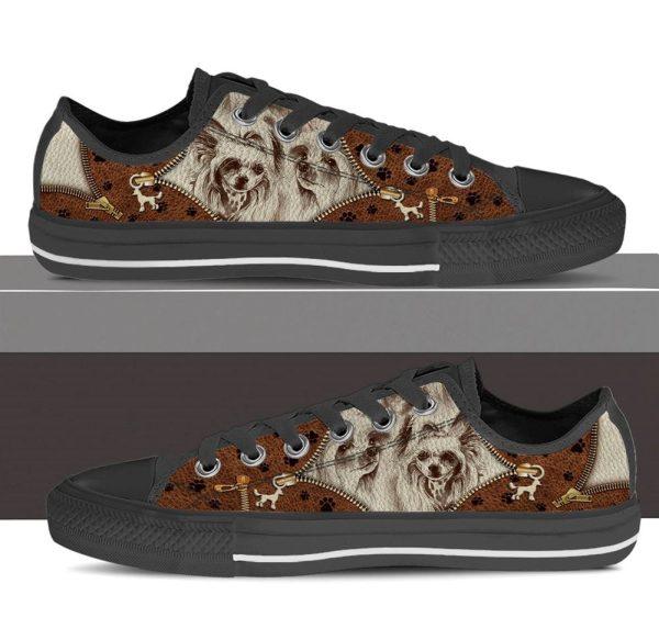 Chinese Crested Dog Low Top Shoes, Gift For Dog Lover