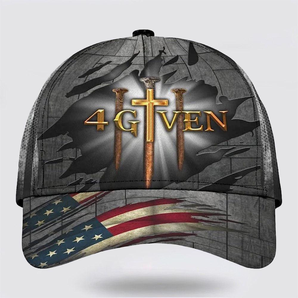 Christian Baseball Cap, 1 Cross 3 Nails 4 Given Christian Baseball Cap, Mens Baseball Cap, Women’s Baseball Cap
