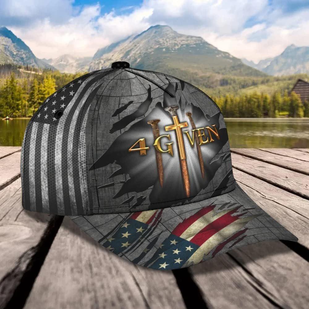 Christian Baseball Cap, 1 Cross 3 Nails 4 Given Christian Baseball Cap, Mens Baseball Cap, Women’s Baseball Cap