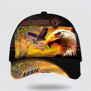 Christian Baseball Cap, American Eagle Custom Name…