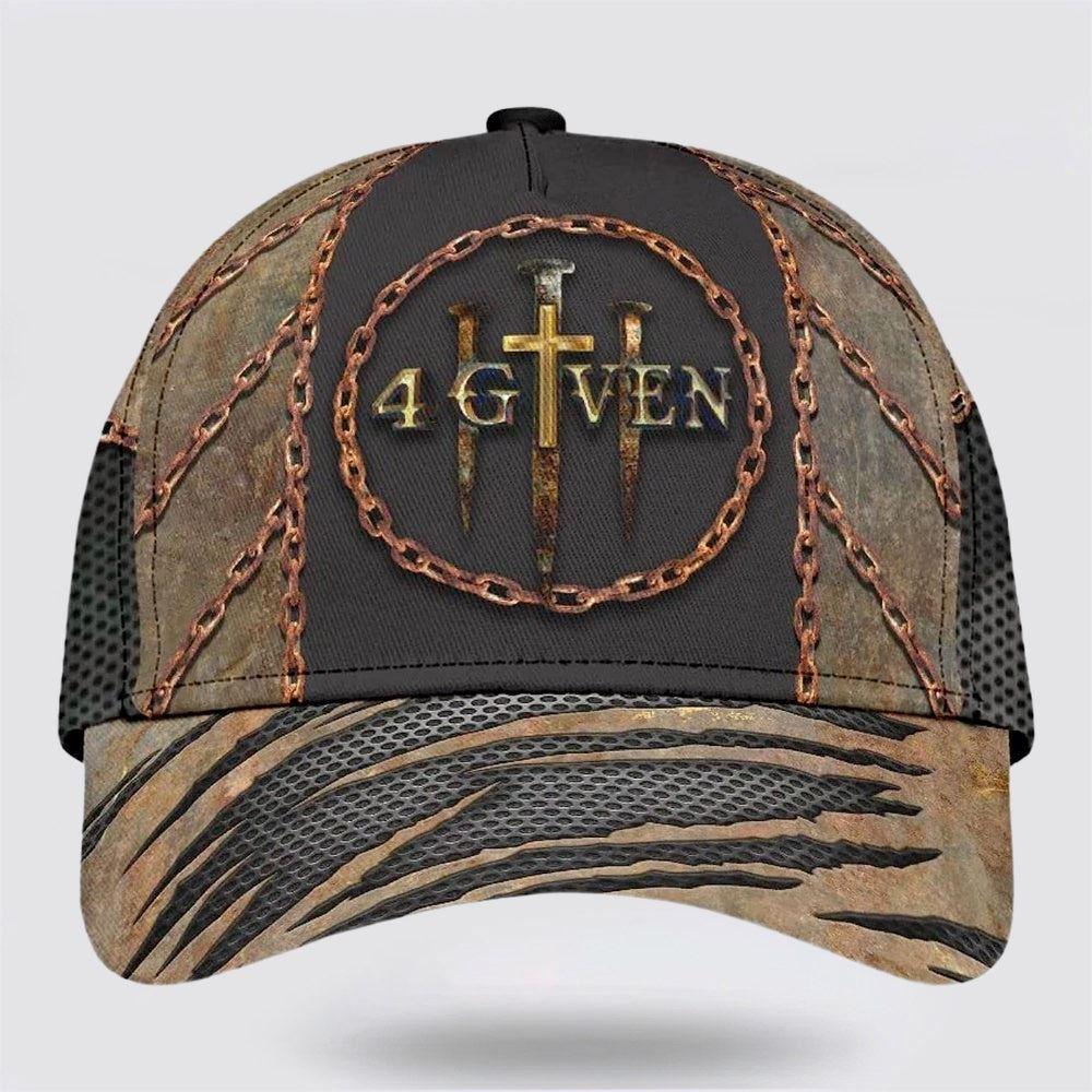 Christian Baseball Cap, Christian 1 Cross 3 Nails 4 Given Baseball Cap, Mens Baseball Cap, Women’s Baseball Cap