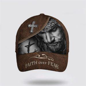 Christian Baseball Cap, Classic Leather Style Faith…
